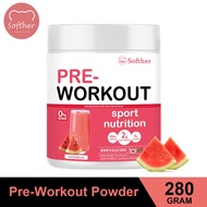 SOFTHER Workout Pre Powder Pre Workout Energy Supplement Sport Drink Watermelon Flavor 300G
