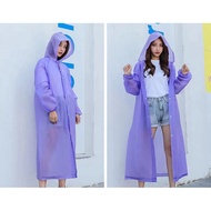 Women Men Thick Waterproof RainCoat Hoodie Poncho Rain Coat Rainsuit Rainwear Suit Baju Hujan Dewasa