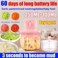 3 seconds to become mud Chopper blender 250ml/100ml Baby food blender It's a USB rechargeable Blende