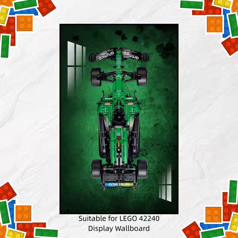 Display Wallboard Suitable for LEGO 42240 AMR25 building block car model lego technics holder Wall M