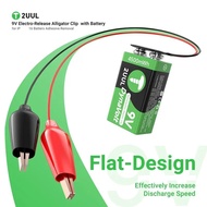 2UUL BT04 9V Electro-Release Alligator Clip with Battery for IP16 Adhesive Removal Safe Quick Releas