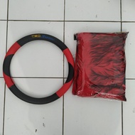 Paket Sarung Stir TR* Sportivo + Bulu alas Dashboard Mobil set hiasan interior mobil murah pelindung