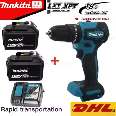 100% Origina 18V Makita 5Ah 6Ah 9Ah Powerful tool battery+charger, For Makita lithium rechargeable T