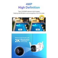 TP-Link Tapo C320WS Outdoor CCTV – 2K QHD Full-Color Night Vision AI Motion Detection IP66 Waterproo