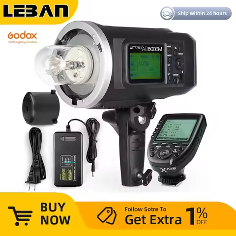 Godox 600Ws GN87 AD600BM Bowens Mount High Speed Sync Outdoor Flash Strobe Light with 2.4G Wireless
