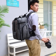 】 【】 Beg kamera Beg lensa kamera SLR boleh diletakkan tripod, beg sekolah troli roda dua boleh kemba