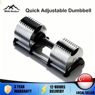 Dumbells Quick Adjustable Home Fitness Equipment Adjust Multi-Weights Non-slip Dumbbells Set 3KG-40K