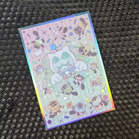 50PCS Yugioh Yummy Card Sleeves Yu-Gi-Oh! TCG OCG Trading Cards Laser Shine Protector Case