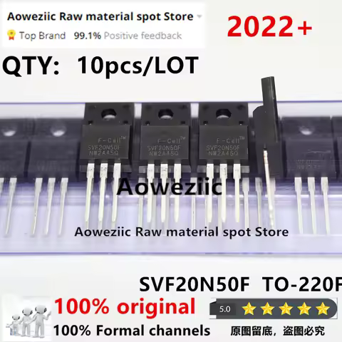 Aoweziic 2023+ 100% New Original SVF20N50F 20N50F 20N50 TO-220F MOS FET 220 500V Hot Sale