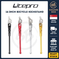 [Ready Stocks in SG!] Litepro Bicycle Kick Stand Road Bike Kickstand Aluminum Alloy For Brompton Folding Bicycle