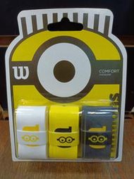 總統網羽(自取可刷國旅卡)WILSON Minion 小小兵 聯名Comfort OverGrip 球拍 外層 握把布