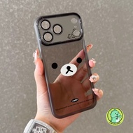 Cute Bear Phone Case With Lens Glass For Realme 10 Pro Plus 10T 9 9i 8 8i 8S 7i Global 6i 5 5s 5i C1