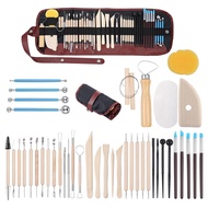 (GPBS) 43PCS Pottery Tools Clay Sculpting Tools Polymer Clay Tools Kit Ceramic Tools for DIY Handcra