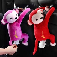 BEST SELLER EAFC Tempat Tisu Mobil Cartoon Monkey Car Hanging Tissue Box / tempat tisu untuk di mobi