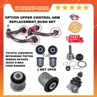 [READY STOCK]OPTION Front Upper Control Arm Upper Arm Replacement Bush Ball Joint Hilux VIGO REVO Tr
