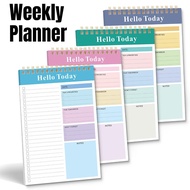 A5 Weekly Planner Spiral Notebook Schedule Notebook Weekly Plan Notebook 52 Weeks School Office