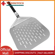 【winnereco】Stainless Steel Pizza Peel with Foldable Handle Pizza Lifter Transfer Tool Non-Stick Mult
