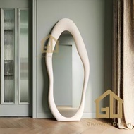 4071 Mirror 雲朵鏡 Irregular Mirror 全身鏡 落地鏡 穿衣鏡 絨布 異形試衣鏡 家用商用穿衣鏡 Dressing Mirror 不規則 INS風 高清鏡  試衣鏡 簡約款 
