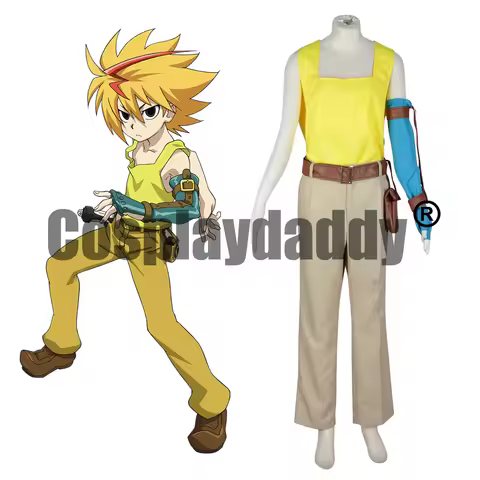 Beyblade Burst God Evolution BC Sol Golden Boy Free De La Hoya Anime Manga Outfit Cosplay Costume F0