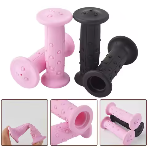 For BTWIN Kids Bike 14 16inch Bike Grips Bicycle Handle Bar 18mm Inside Diameter Parts Repair Easy I