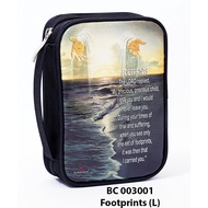 Bible Cover 'Footprints' - Bible Cover