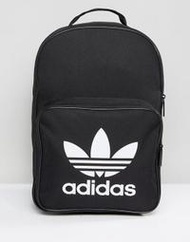 Adidas 愛迪達大LOGO經典後背包 黑色+白色大LOGO 全新現貨