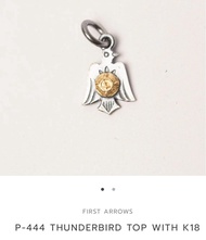 First Arrow's Mini "Thunderbird" Pendant with K18 Gold Emblem (P-444)