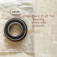 Sparepart Bearing Chain Block 2T 3T Ton BRANCH 6006-2RS Tackle Hoist Universal Lahar 6006RS