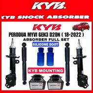Perodua Myvi 1.5 NEW D20N GEN3 ( 2018-2022 ) Front & Rear Kyb gas original Suspension