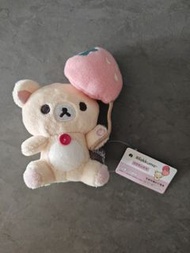 Rilakkuma 白熊 草莓 毛絨公仔