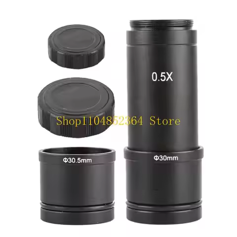 652F C Mount Adapter Len 0.5X Monocular Binocular Microscope Lens Camera Eyepiece Len