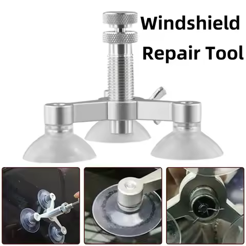 Auto Windscreen Windshield Repair Tool Aluminum Alloy Set DIY Car Kit Glass Crack Scratch Repairing 