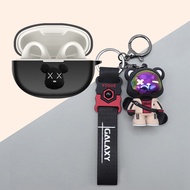 For Baseus AirGo AS01 Case Cartoon Bear Keychain Pendant Silicone Soft Case Baseus AirGo AS01 Shockp