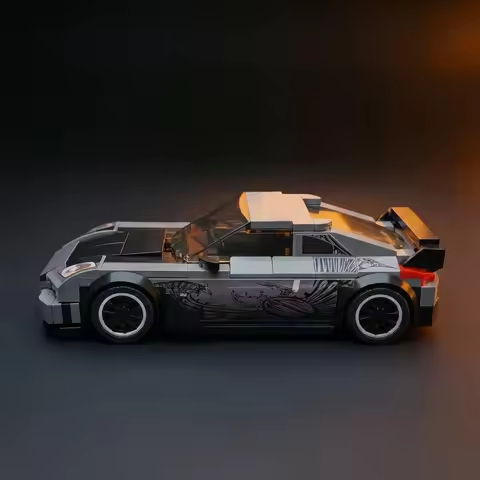291pcs Furious Tokyo Drift Building Blocks MOC Takashi’s 2002/03 Fairlady Z (Z33) 350Z Veilside Bric