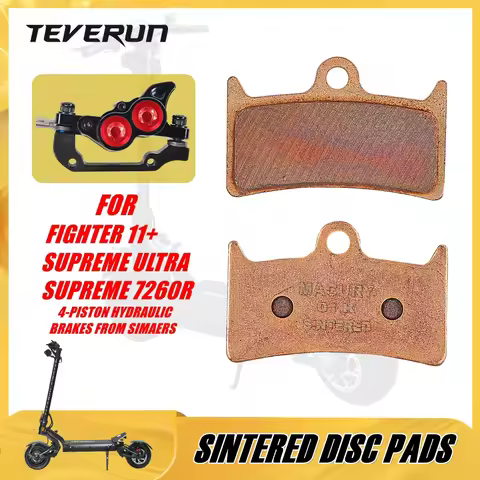 01K Sintered Disc Brake Pad for TEVERUN FIGHTER 11+ SUPREME ULTRA 7260R Electric Scooter 4-Piston Hy