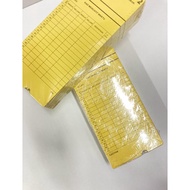 Punch Card Logo / Goverment Punch Card/ Punch Card Rasmi /Kad Perakam Waktu Logo Kuning/ Kad Tebuk K