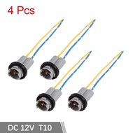 X Autohaux 2/4/6/7Pcs Waterproof T10 W5w Car Led Smd Light Wire Harness Socket Adapter Extension Hol