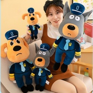 Labrador Doberman Plush Toy, Soft Stuffed Dog Doll, Decorative Figurine, Birthday Gift, Ready Stock