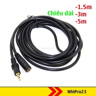 Headphone extension cord - Optional 3.5mm 1.5m 3m 5m jack audio extension cable