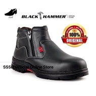 ORIGINAL Black Hammer Women Mid Cut with Double Zip Safety Shoes BH 3889 ksaut safety perempuan
