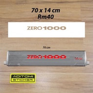 Zero 1000 stencils diecut sticker