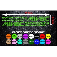 cutting sticker MIVEC LINING DOOR