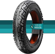 3.00-10 Tubeless Tire 8P.R. 49J, 3.00 10 All Terrain Motorcycle Tyre Puncture Resistant Durable Scoo