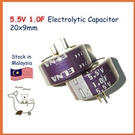 5.5V 1.0F 1F Electrolytic Capacitor Kapasitor 9x20mm 1000mF 5.5V1.0F Supercap Supercapacitor