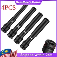 4PCS Extra Long Hex Socket Set 8-14mm 1/2 Inch Drive Deep Impact Socket CR-V Steel for Air Impact Wr
