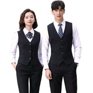 JUAL VEST DALAMAN JAS PRIA DAN WANITA / VEST ROMPI HOTEL / ROMPI COUPLE Formal Hitam Casual