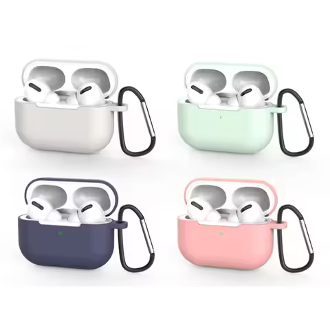 Silicone Cover Case For apple Airpods Pro Case hook Bluetooth Case for airpod pro For Air Pods Pro E