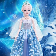 New 13 BJD Doll 60CM 21 Movable Jointed Dolls With Outfits Maxi Dress Wig Blue Eyes Shoes Makeup Toys Birthday Gifts For Girls