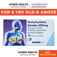 Sandoz 600mg Eff Tablets Acetylcysteine | Fluimucil Alternative | Clears Phelgm & Flu