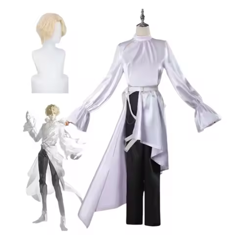 Zombie Stage Luka Cosplay Costume Anime Alien Stage Luka Cosplay Costume Light Yellow Short Hair Syn